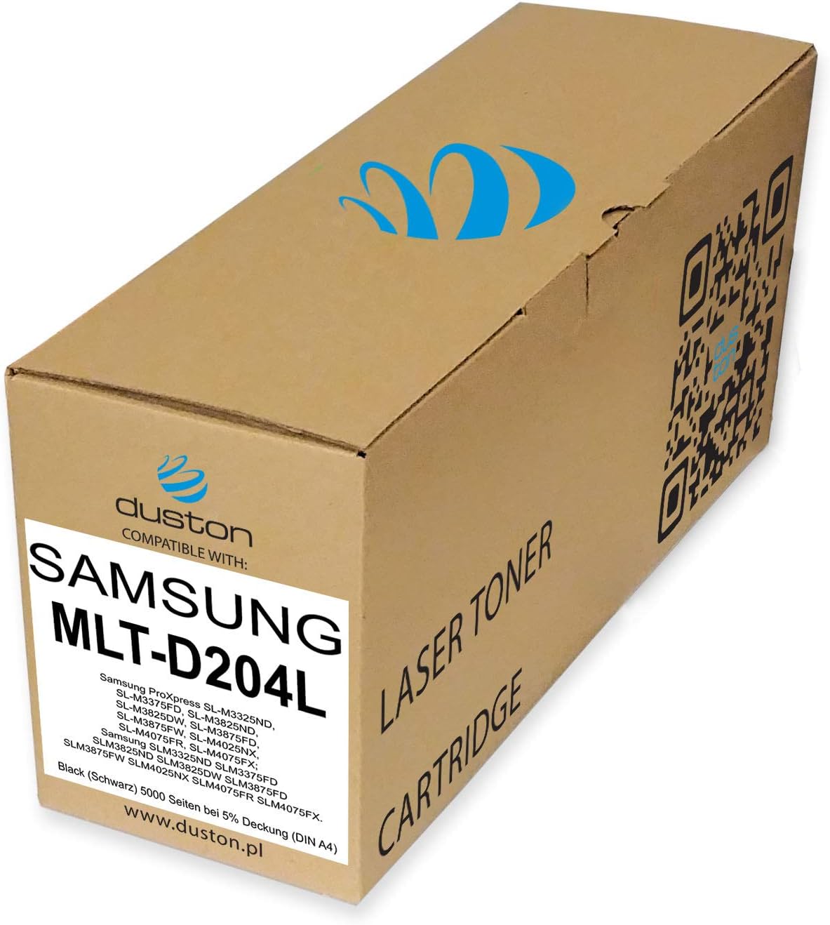 duston MLTD204L, MLT-D204L Black Toner compatible with ProXpress SL-M3325ND SL-M3375FD SLM3875FW SLM4075FX