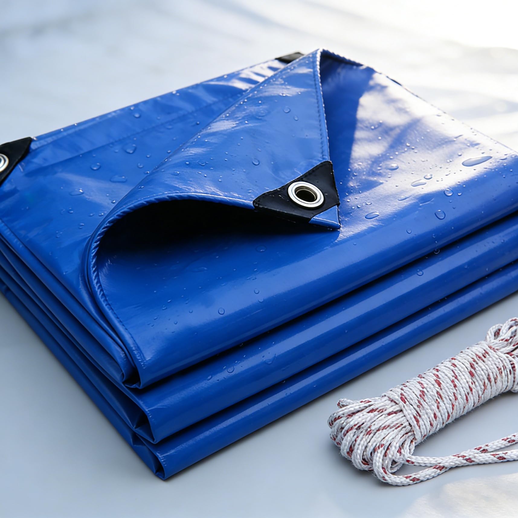 Lona remolque 160x180 cm azul impermeable para proteccion exterior
