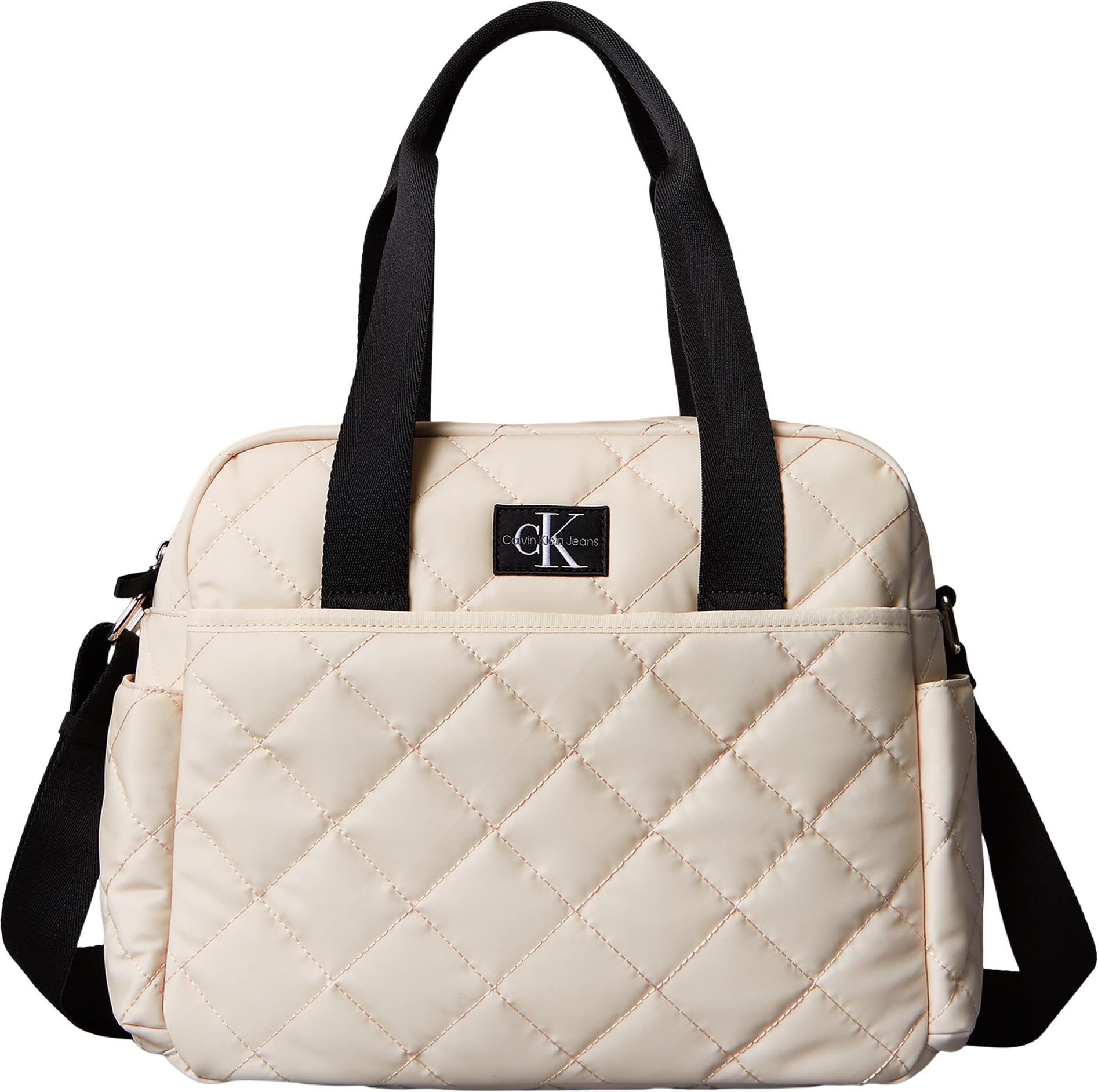 Calvin Klein Kids Gender Inclusive Ck Baby Diaper Bag IU0IU00567 Other Bags, BEIGE, One Size