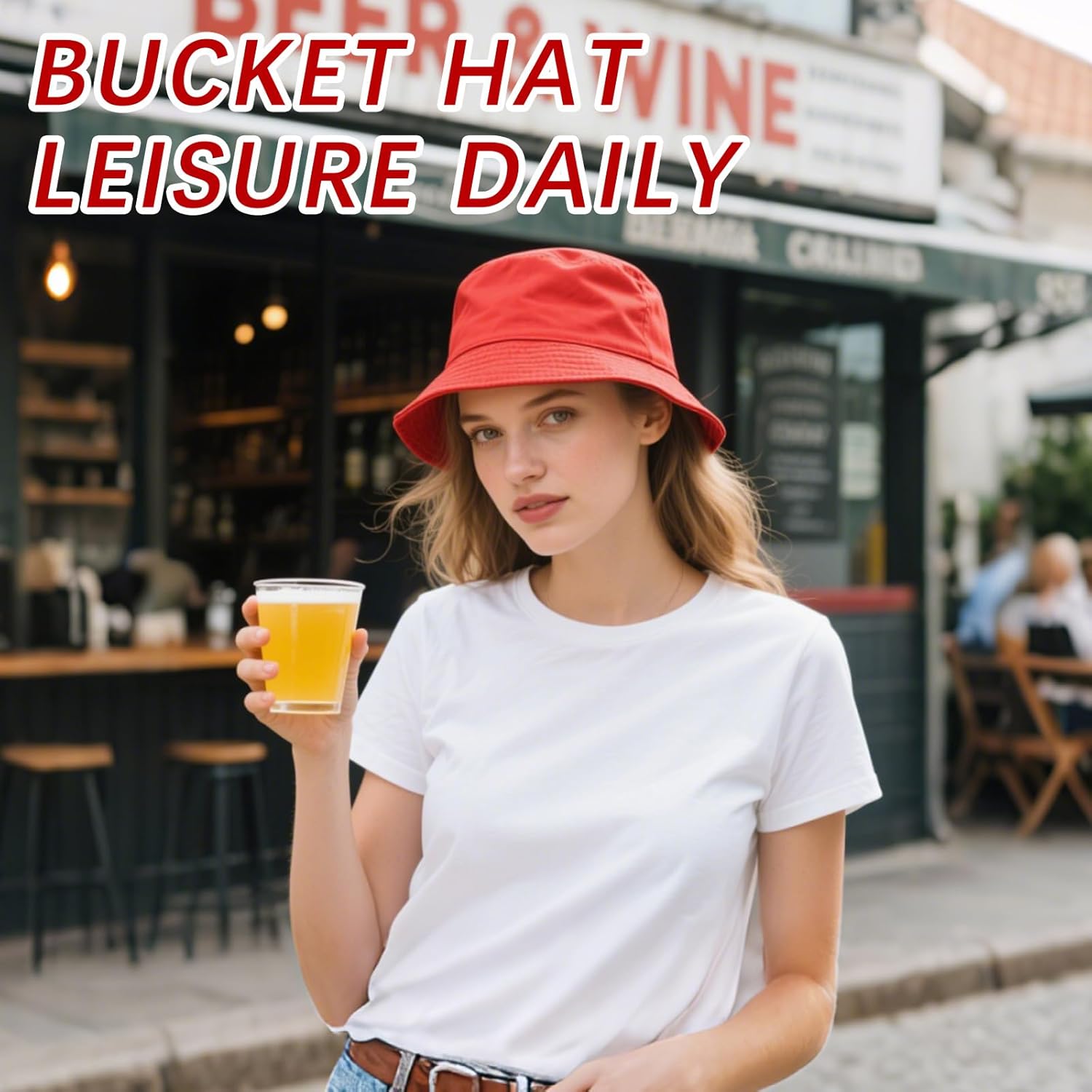 Sublimated Bucket Hats Bulk Solid Color DIY Blank Hat Bucket Hats for Men, Women and Adults - Image 3
