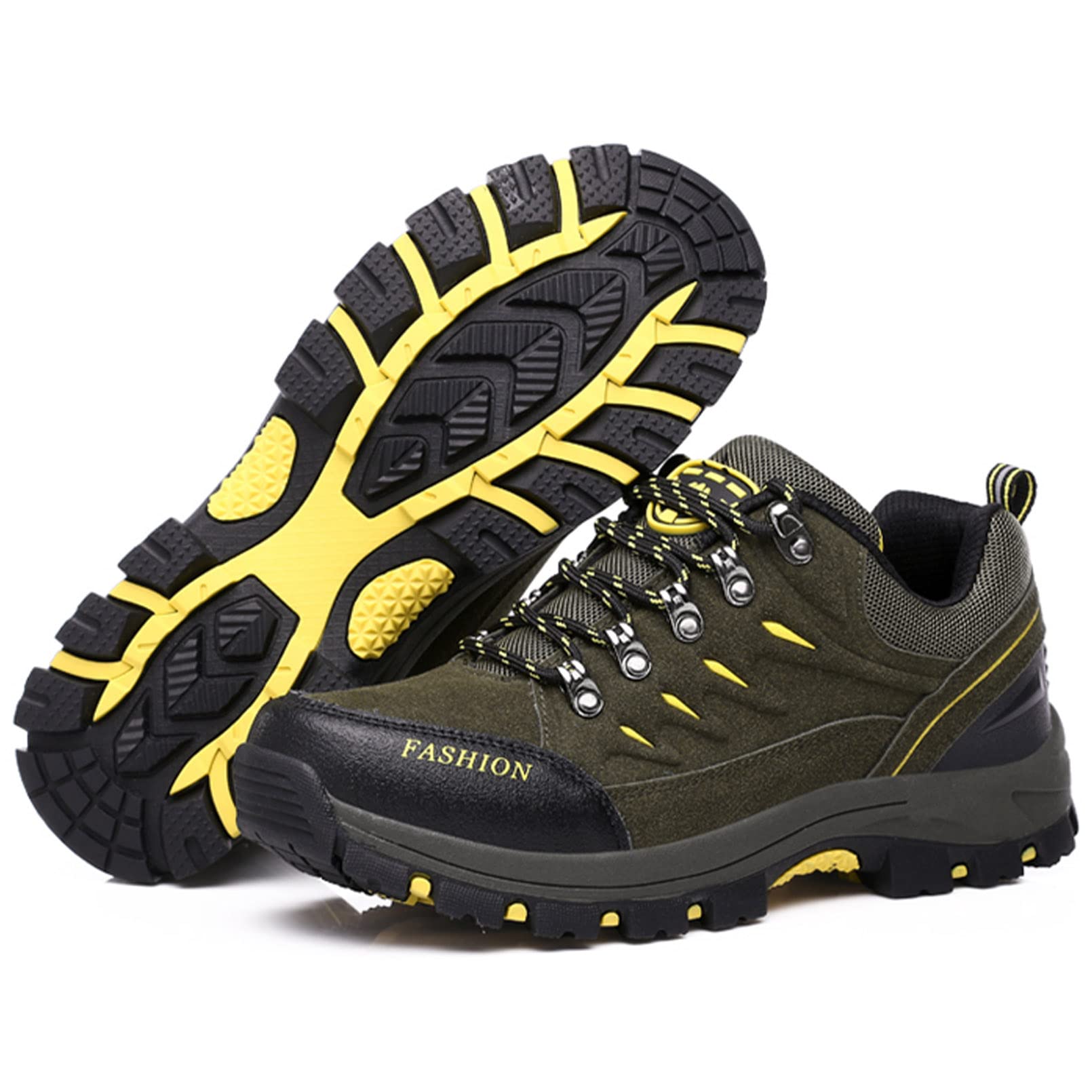 Chaussures de Randonnée Femme Homme, Chaussure de Marche Trekking Montagne Sport Chaussures de Trail Running Extérieure Antidérapant Semelle Impermeable Légères