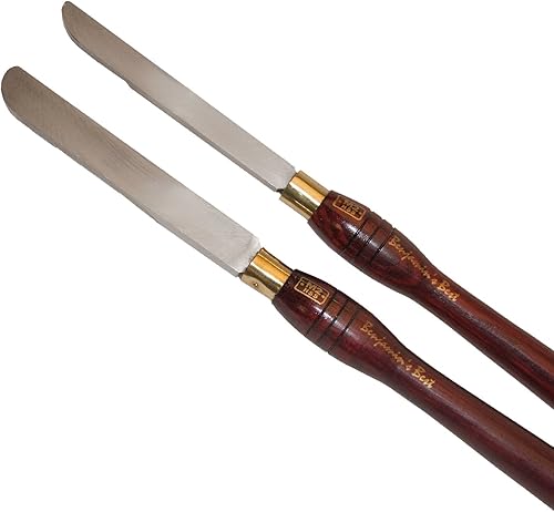 PSI Woodworking LCSIDE2 - Juego de 2 cinceles de raspador lateral interior de extremo redondo