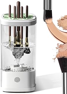 Máquina limpiadora de brochas de maquillaje e...
