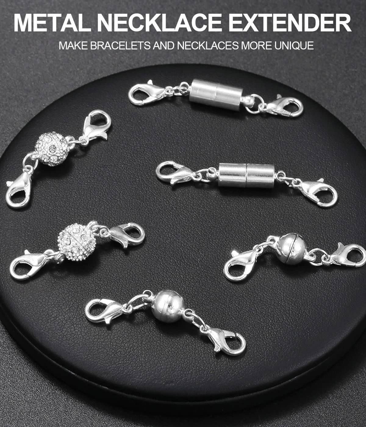 ALEXCRAFT Fermoir Bracelet Plaqué Or 14K In Argento 925 Fermoir