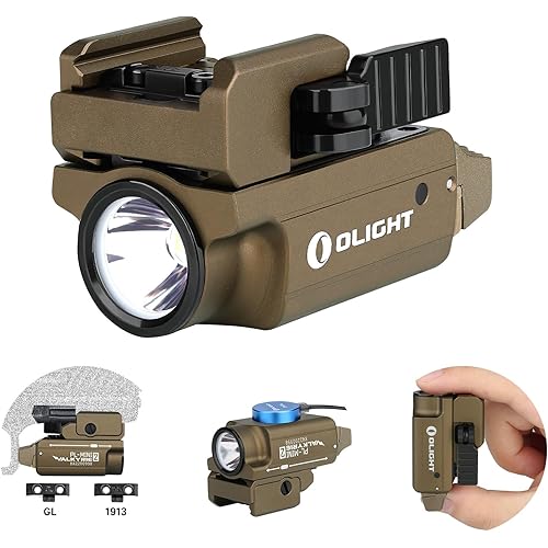 OLIGHT PL-Mini 2 Valkyrie 600 Lumens Magnetic USB Rechargeable Compact Hunting Gear with Adjustable Rail, High Performance CW LED Flashlight with Built-in Battery