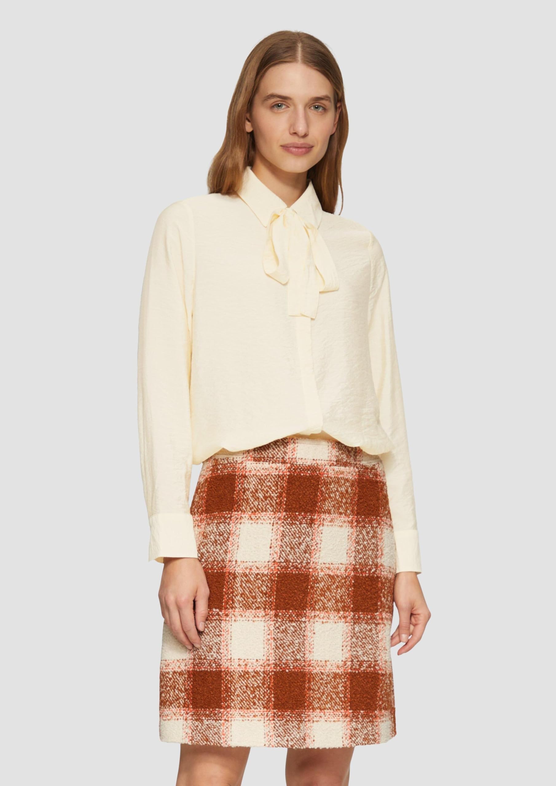 s.Oliver Strukturierte Bluse mit Abnehmbarer Schluppe