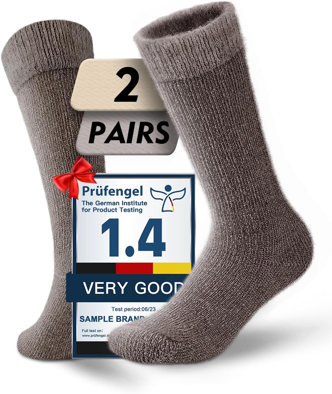 Alpaca Wool Thermal Winter Boot Socks Heavyweight Thick Warm Padded Moisture-Wicking Insulated Cold Weather