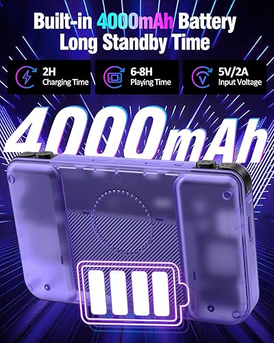 Miniatura 5 de RF40H - Consola de juegos de mano retro, pantalla HD IPS de 4.0 pulgadas, juego clásico retro, portátil con batería de 4000 mAh, compatible