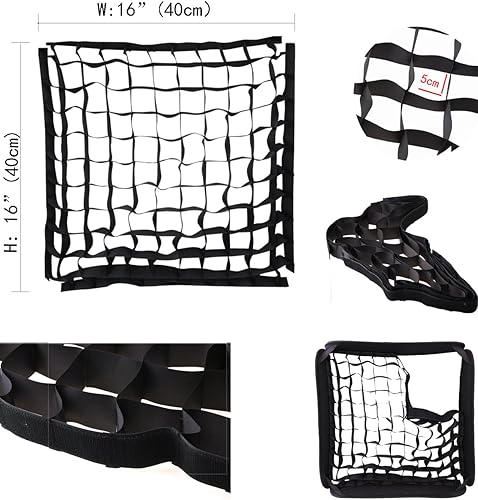 Miniatura 5 de Godox Honeycomb Eggcrate rejilla suave para 15.7" 15.7x15.7 in Softbox (solo cuadrícula)