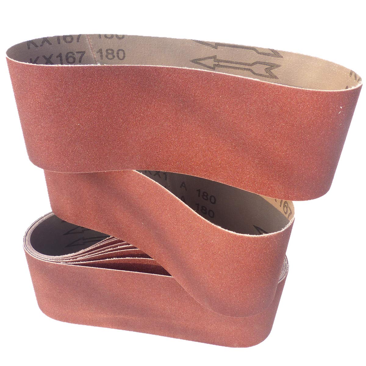 20 pezzi nastri abrasivi 75 mm x 533 mm grana P100 tessuto nastri abrasivi nastro abrasivo tessuto nastri abrasivi levigatrice a nastro BOHRFUX