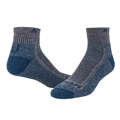 Wigwam Cool Lite Hiker Quarter Quarter Length Socks Shoes Majolica Blue