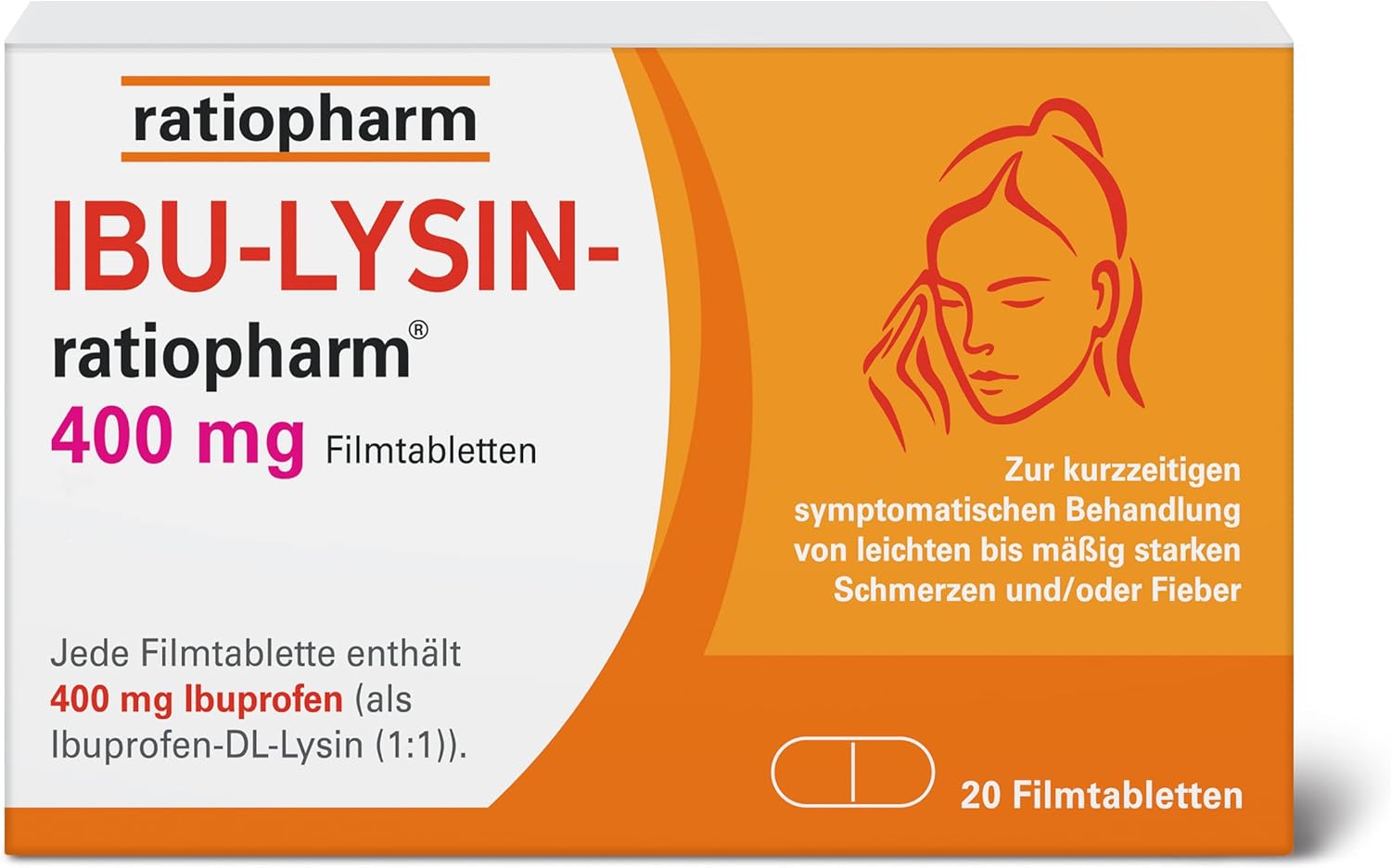IBULYSINratiopharm 400 mg Filmtabletten Die schnelle Hilfe gegen