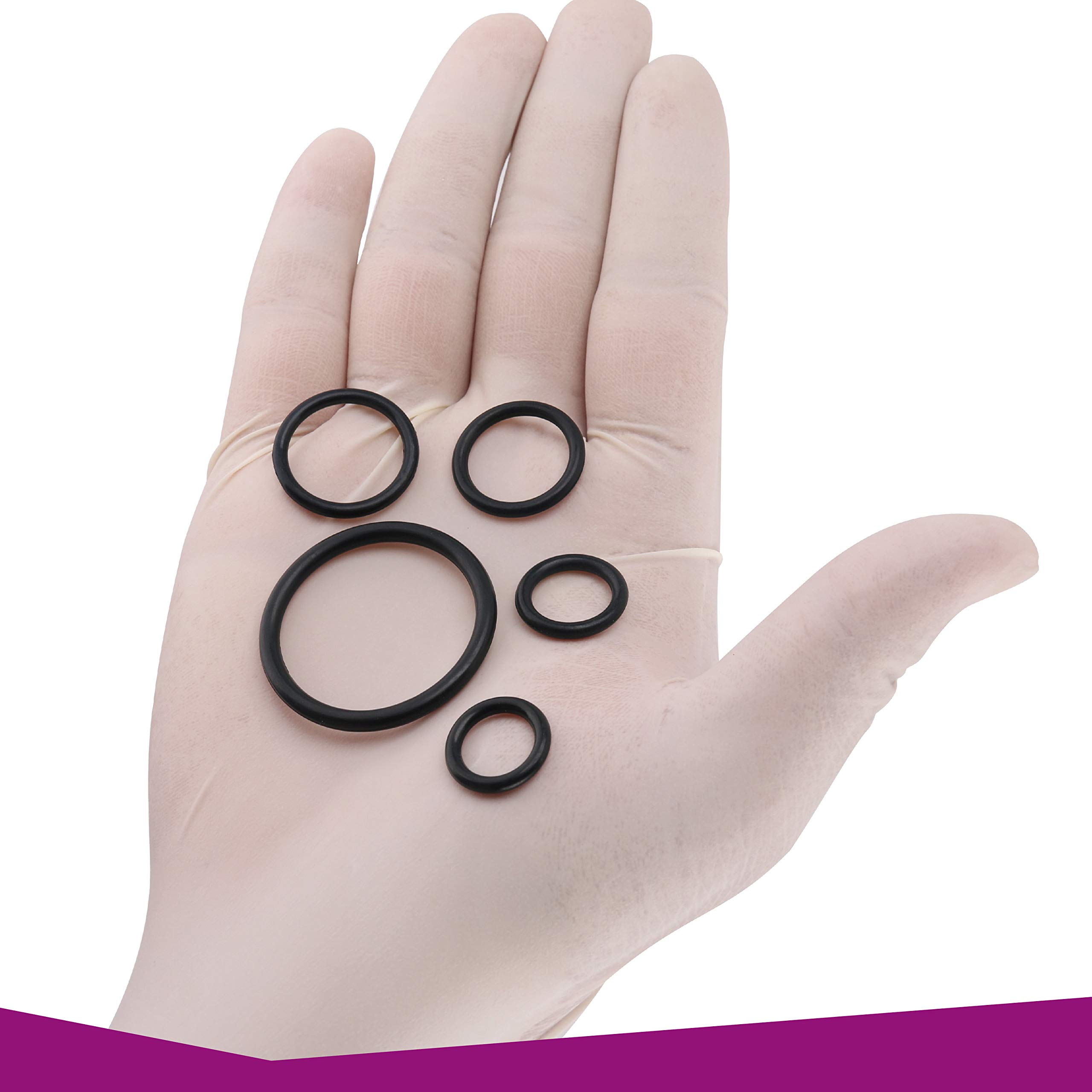 Kit de 457 juntas tóricas hidráulicas - Surtido de juntas tóricas de goma - Surtido de juntas tóricas de goma (160 piezas)