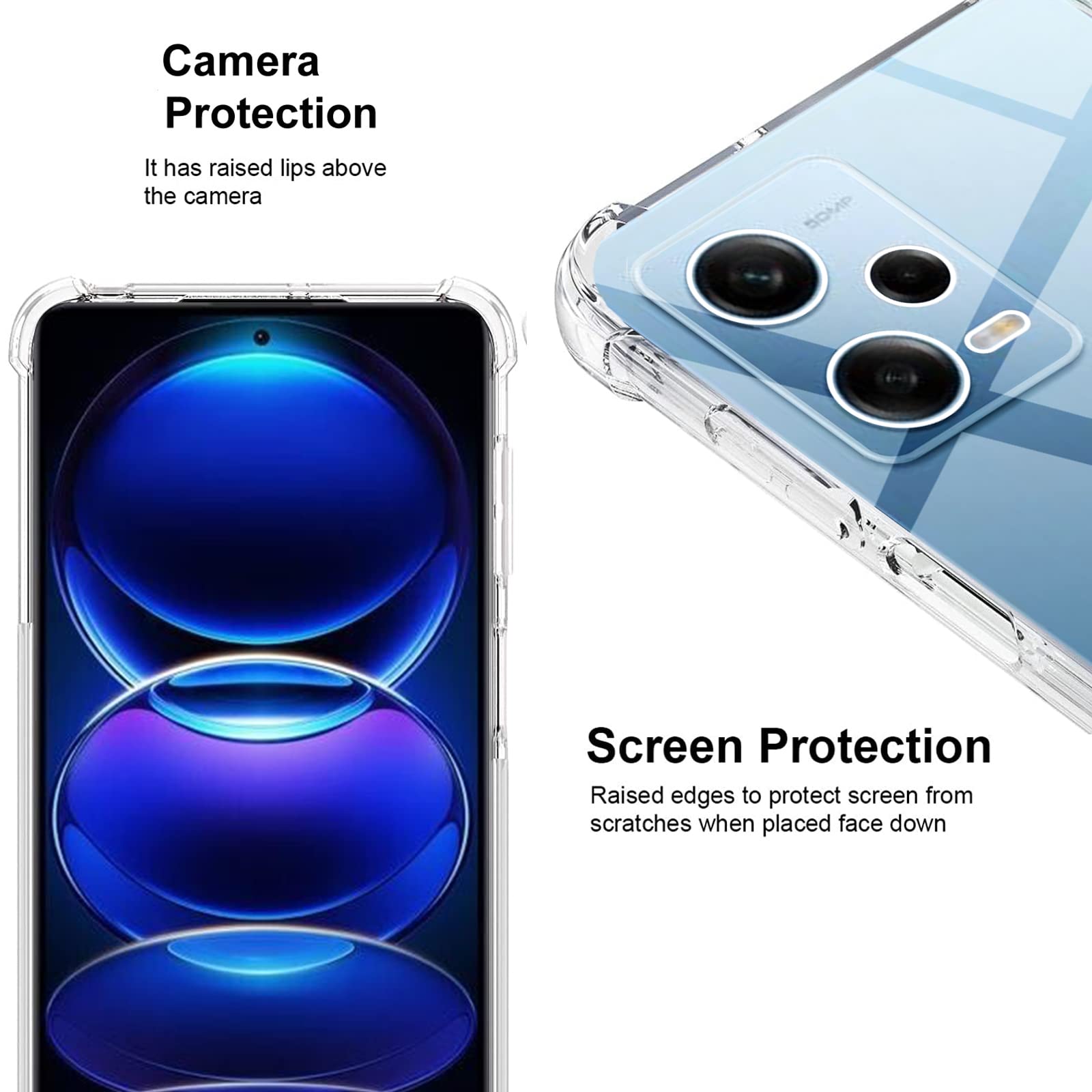 Cover Per Xiaomi 12 PRO + Vetro Temperato – Custodia Trasparente TPU Antiurto Ultrasottile
