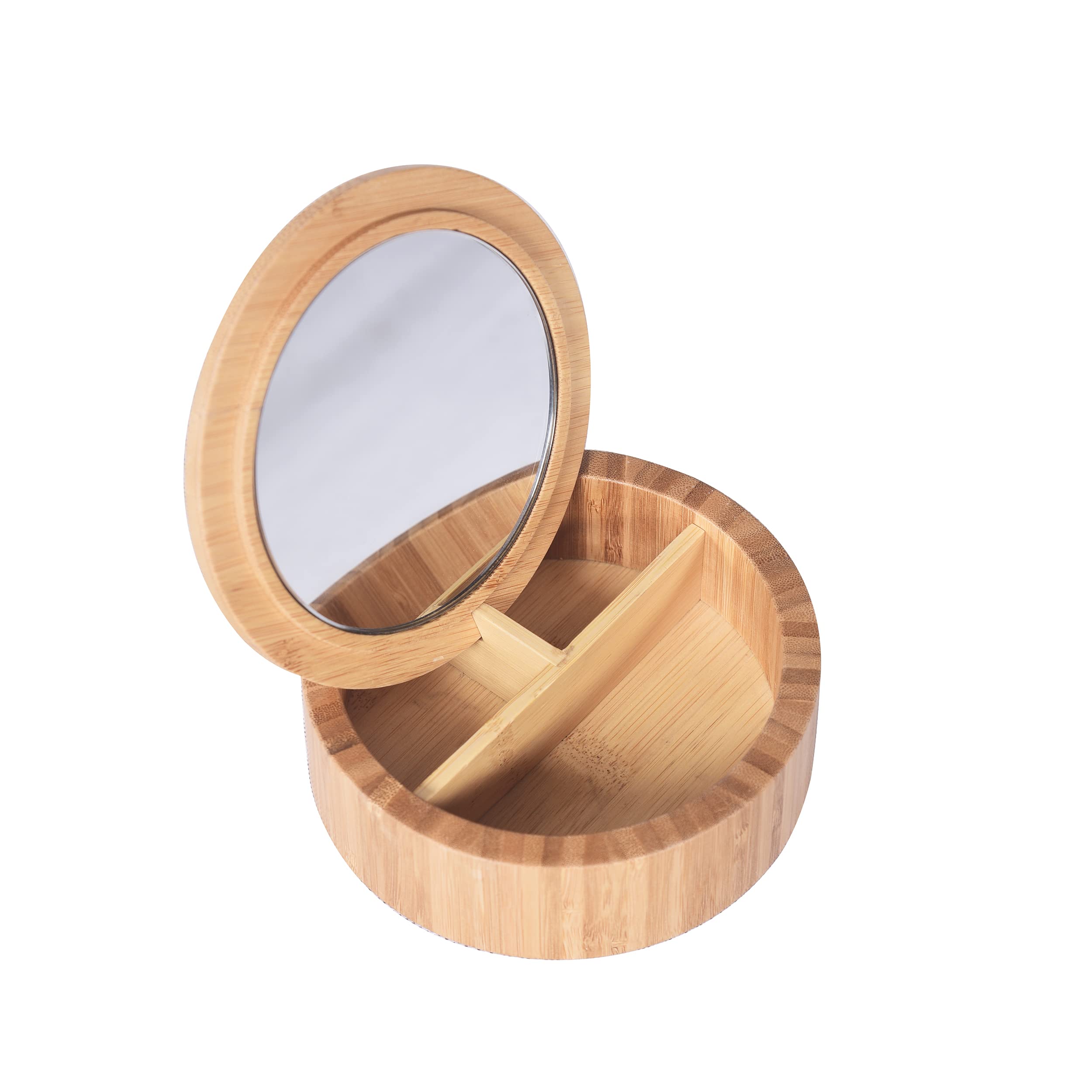Spirella Kosmetikorganizer Cocco - 15x9 Cm, Mit Deckel, Orange | Verstellbare Fächer Für Make-up & Schmuck | Aufbewahrungsbox