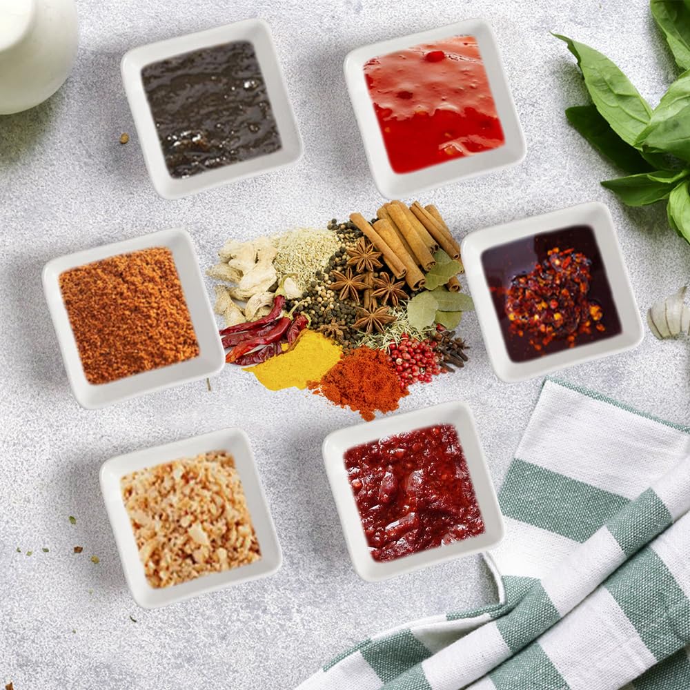 4 Pièces Bols à Sauce 8.7x2.5 Cm Noir - Mini Bols Trempette Soja Sushi Ketchup - Vaisselle Pratique Et Élégante