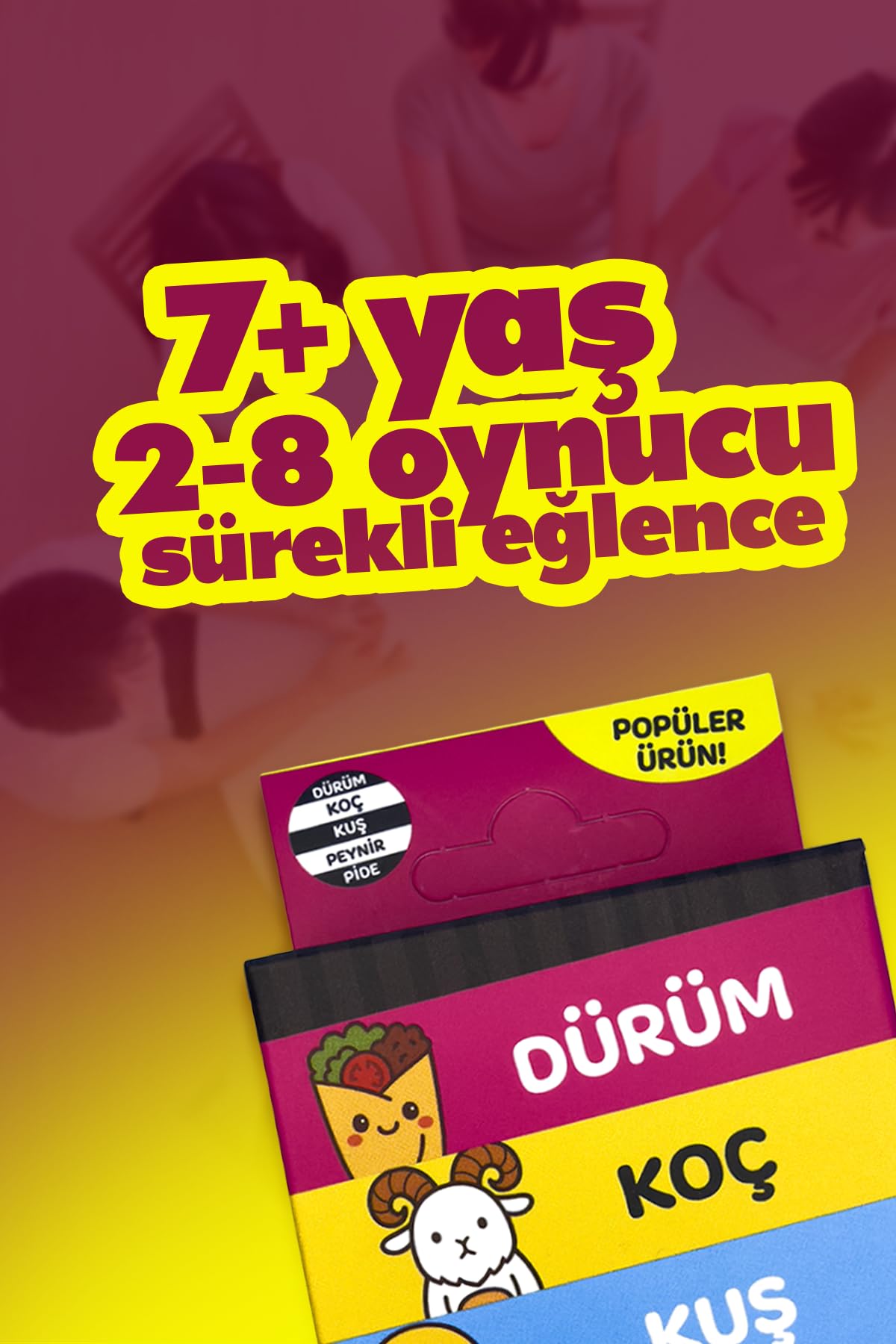 Molfy Çabuk Reflex Kutu Oyunu Dürüm Koç Kuş Peynir Pide Kart Oyunu Oyun Parti Eğlence Aile Arkadaş Oyunu