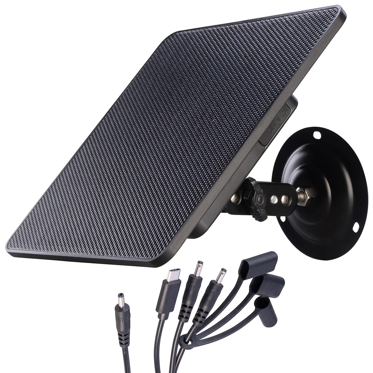 VisorTech Pannello Solare con Batteria Integrata 10.400 mAh per Fototrappole e Telecamere Outdoor, 5-6 V, IP67