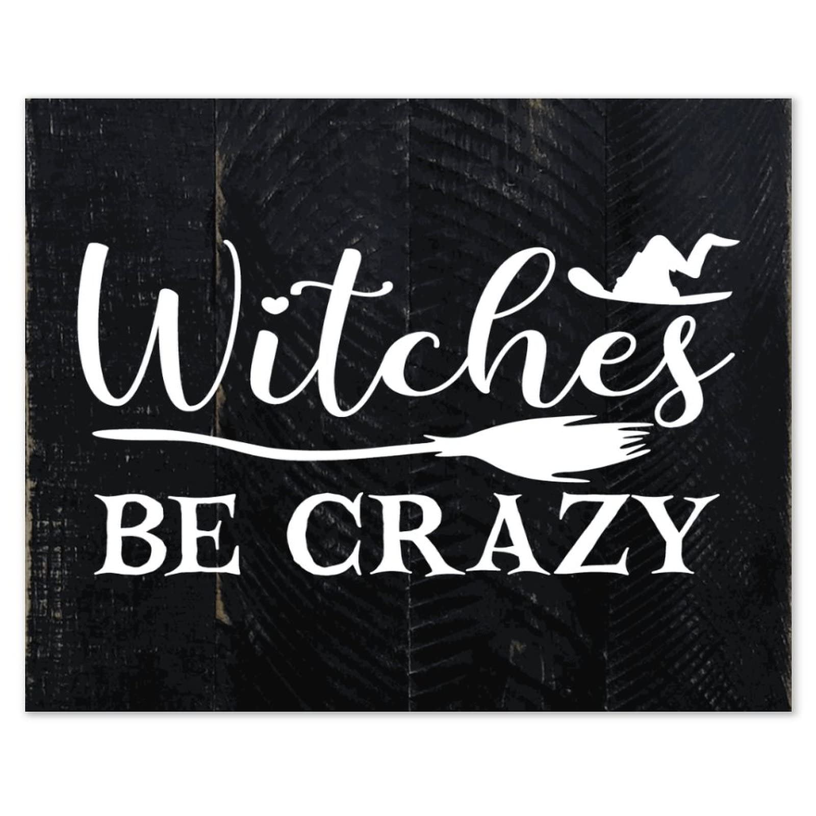Plaque en bois Witches Be Crazy : oubliez les murs vides avec cette déco 40x50