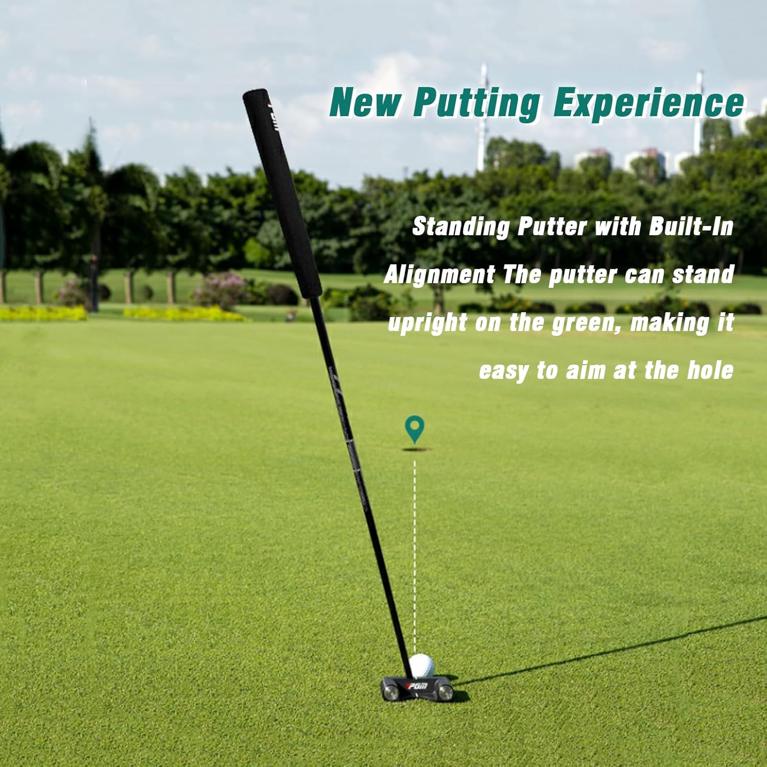 PGM Weighted Golf Putter - Ultra Low Center of Gravity - Lightweight Graphite Shaft - CNC Hex Face Technology - Vibration Absorption System - Pro Sweet Spot Accuracy