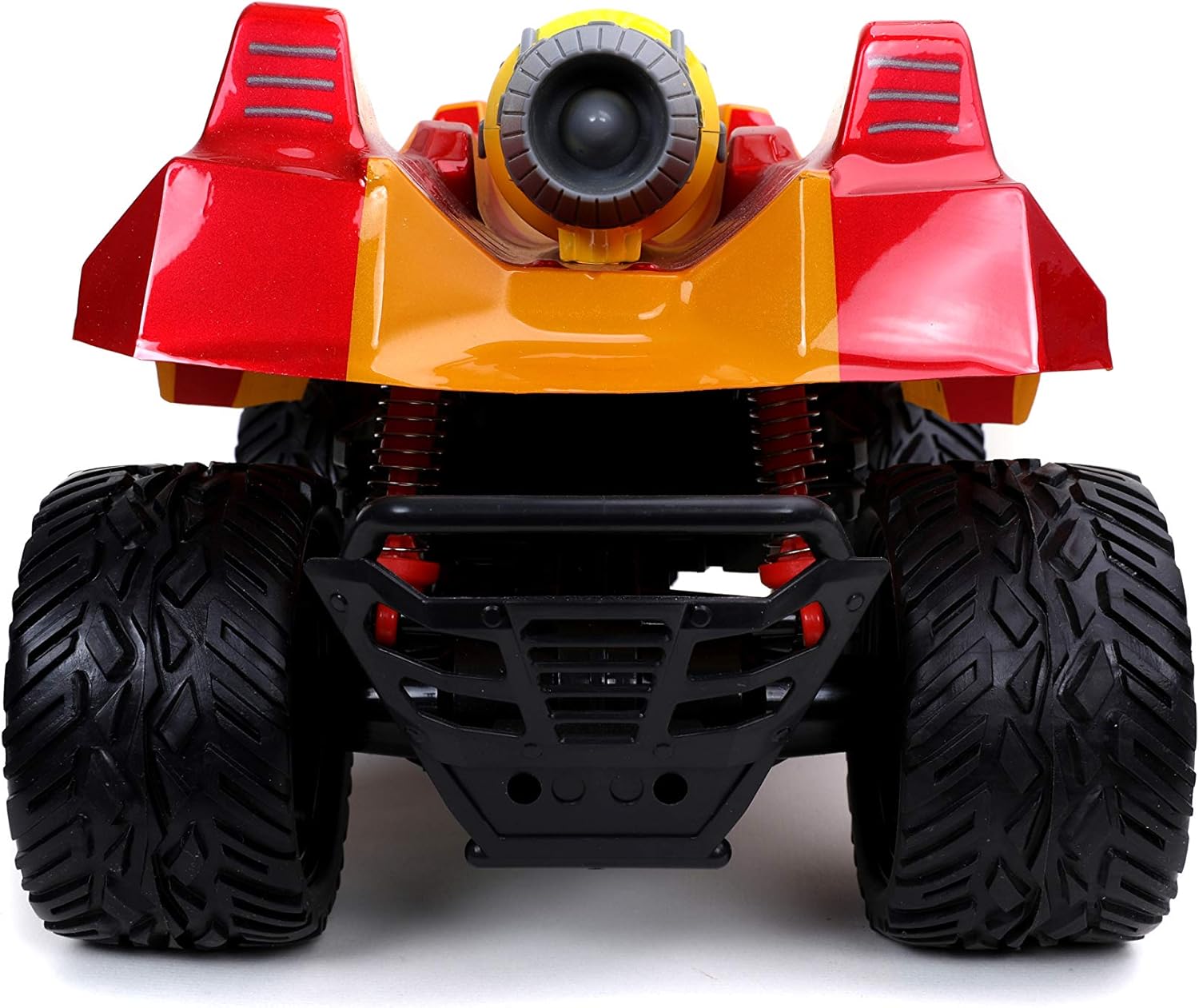 Jada Toys Marvel Avengers 1:14 Iron Man Iron Thruster RC Remote Control Car, Toys for Kids and Adults (32126)