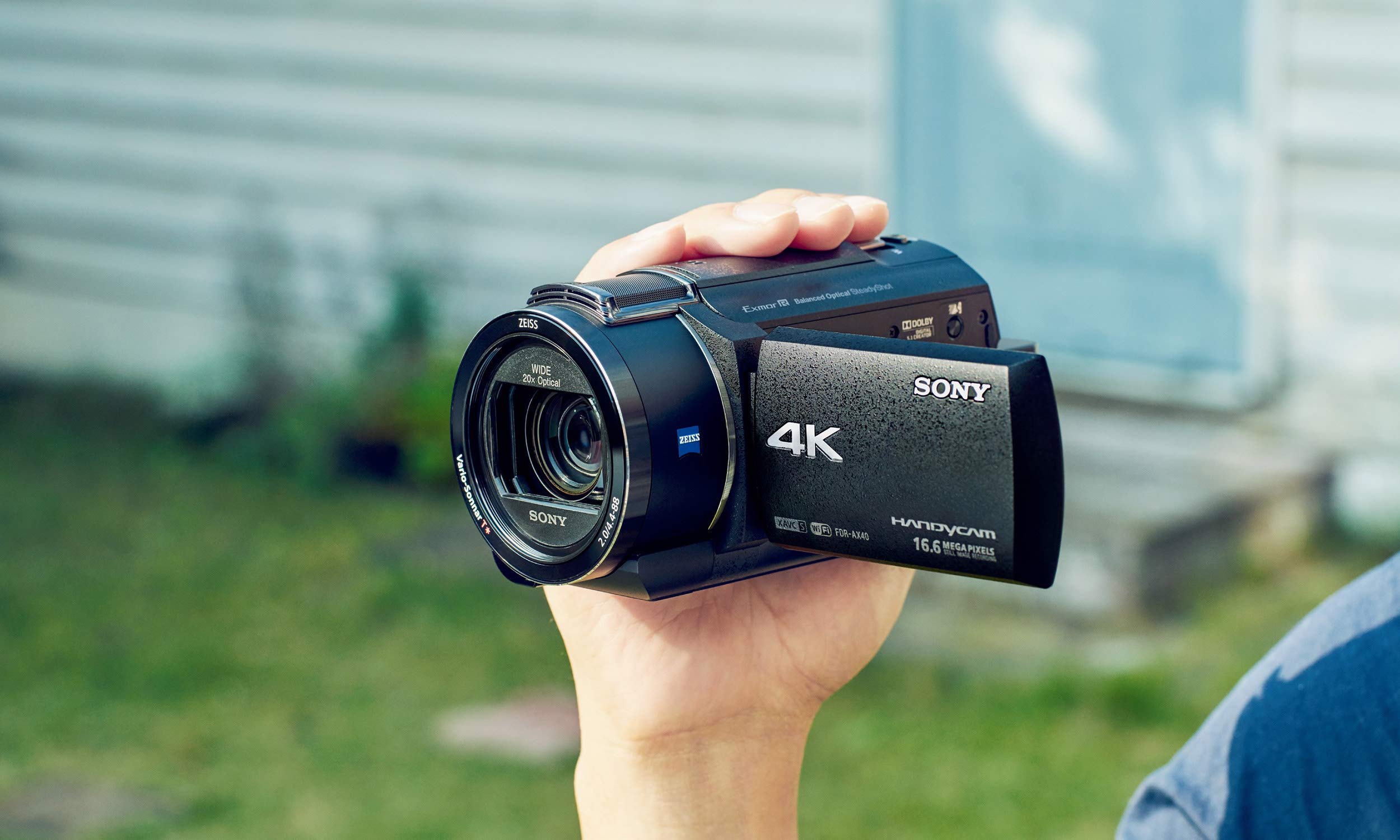 Sony Videocámara Handycam AX40 4K con sensor Exmor R 16 MP