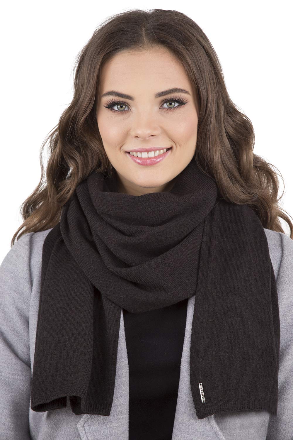 VIVISENCE Écharpe Femme Pour L'hiver L'automne Élégante Classique En Laine Et Acrylique Accessoire Mode Pour Hiver Tricot Doux Et Confortable 7102