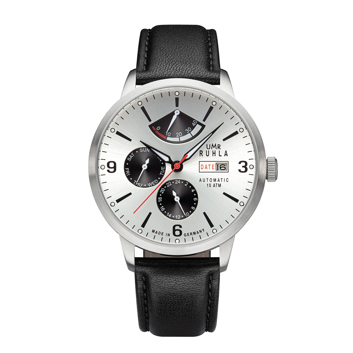 UMR RUHLA Automatic 80273, Armbanduhr, Herren, Automatik, Lederband, 10 bar