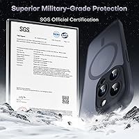 Vista 178 de TOCOL Funda magnética 3 en 1 para iPhone 15 Pro, mejorada [protección completa de cámara] con 2 protectores de pantalla, compatible con MagSafe, Gris