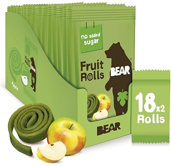 Bear Yoyo 100 Percent Fruit Rolls Apple 20 g Pack of 18