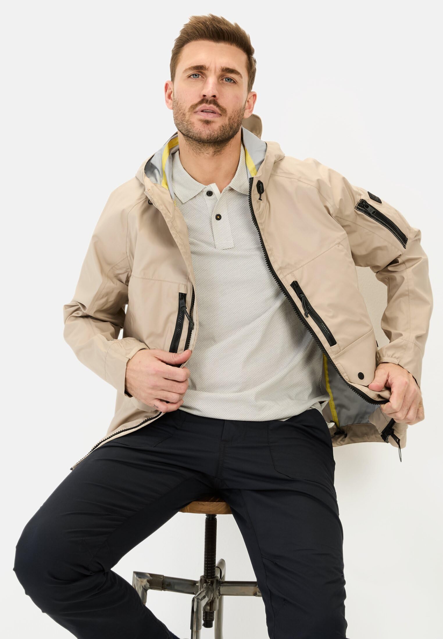 camel active Męska koszulka polo, beżowy, L