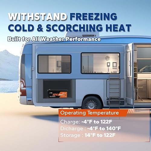 Miniatura 7 de Litime Batería LiFePO4 de litio de 12 V 200 Ah Plus LiFePO4 de baja temperatura, 2560 Wh, energía utilizable, BMS de 200 A incorporada, 4000-15000