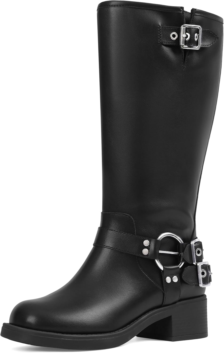 AMINUGAL Women Wide Calf Boots - Vintage Y2K Style