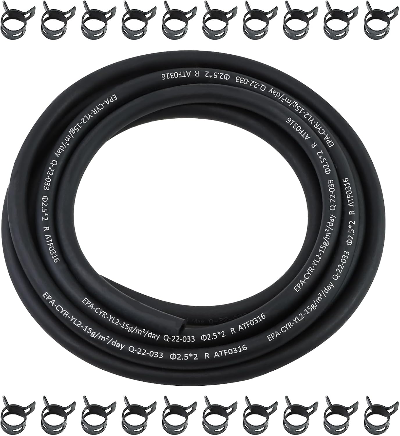 WOTIAN☆【完売間近】 WOTIAN 1/4インチ ID 10フィート 燃料ラインホース Briggs &amp; Stratton Champion Ko