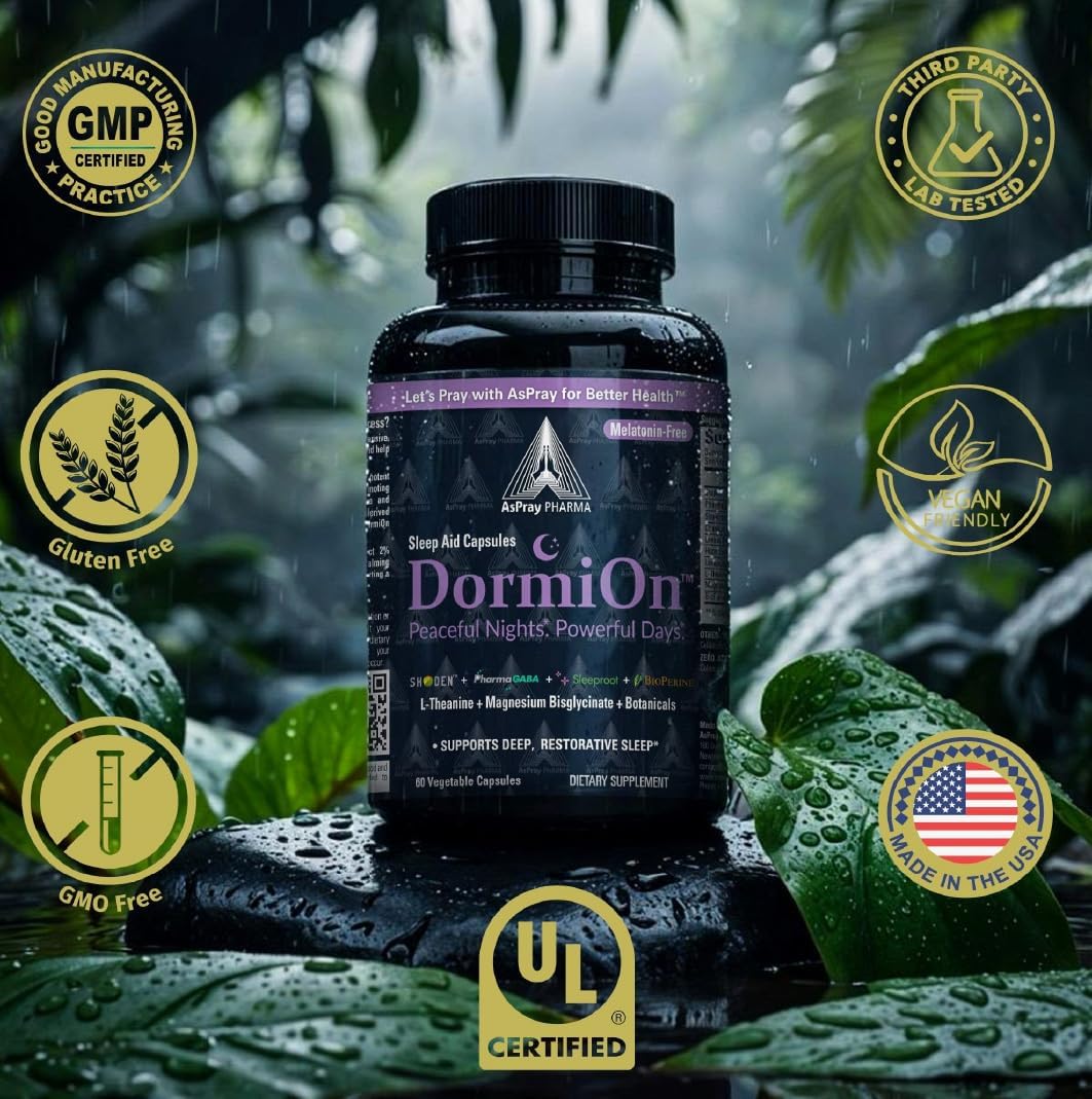 DormiOn™ Melatonin-Free Sleep Aid with 10-in-1 Clinically-Proven Ingredients. Supports Relaxation, Stress & Cortisol Balance and Restore Healthy Sleep Rhythm — No Grogginess. No Habit Forming. - Image 11