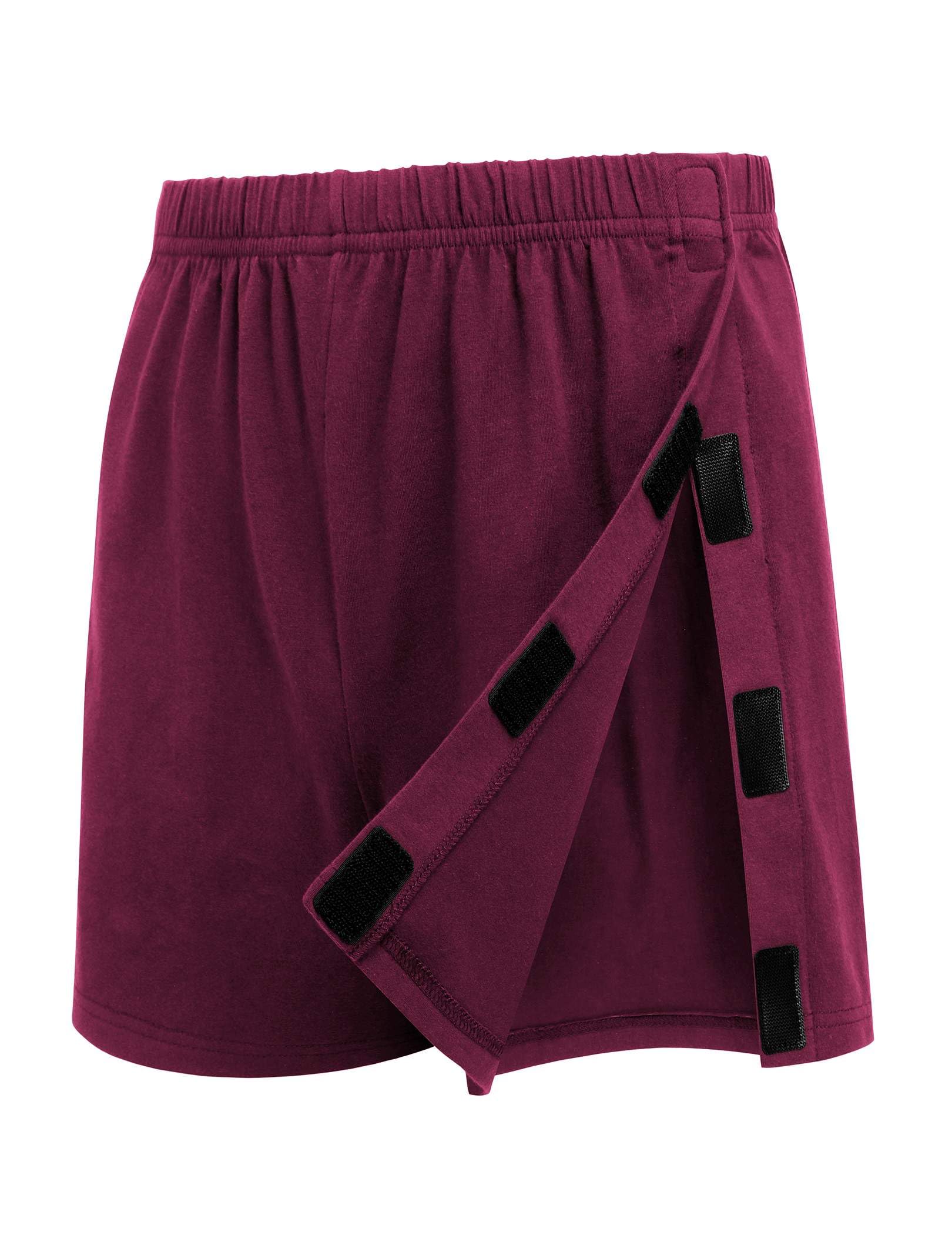 Deyeek Men's Tear Away Post Surgery Cotton Shorts 3-inch