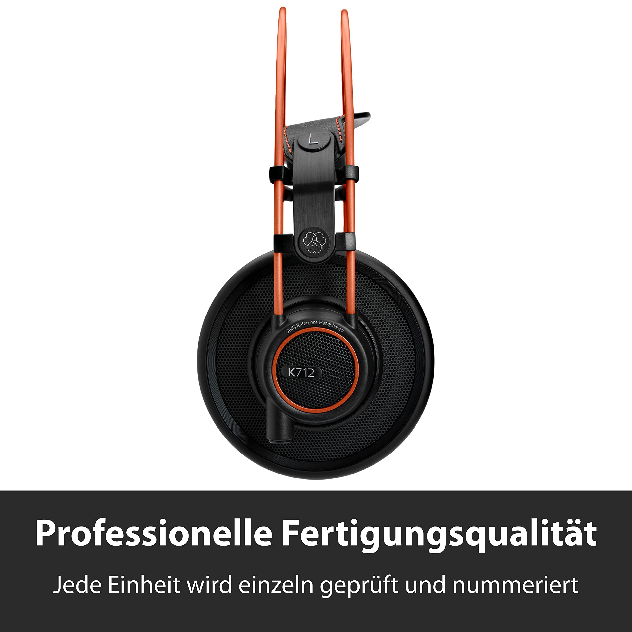 AKG K712PRO Offener Over-Ear-Studiokopfhörer der Premium-Referenzklasse, ausgefeilte offene Technologie, revolutionäre Flachdraht-Schwingspule, breites und weites Klangbild, Komfortables Design
