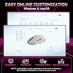 YUNZII M1 Wireless Gaming Mouse, Tri-Mode 2.4G/BT/Wired Gaming Mouse, PAW3311 Sensor 10000 DPI Rechargeable Wireless Mouse with 5 Programmable Buttons, Customizable via Software for Win & Mac (Pink)