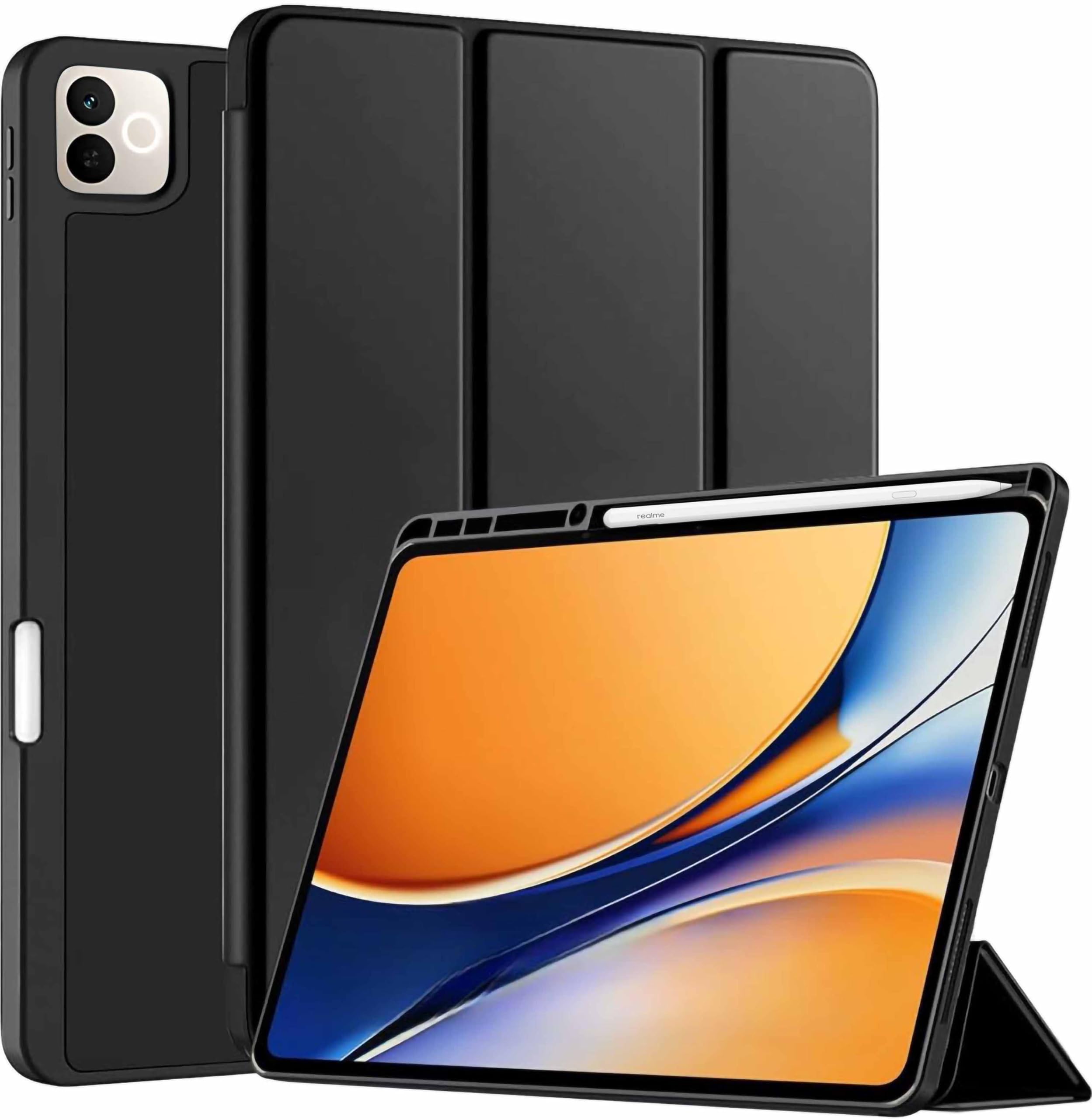 ProElite Cover for Realme Pad 3 11.6 inch 2026 case Cover, Soft Flexible Flip Case Cover for Realme Pad 3 11.6 inch 2026 [Recoil Series] - Black-image-46