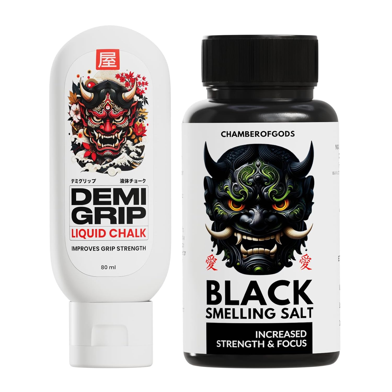 Chamberofgods Demigrip Liquid Chalk and Black Smelling Salt Bundle | Liquid Chalk for Gym & Powerlifting | Smelling Salt f... - Review, Price and Buying Guide