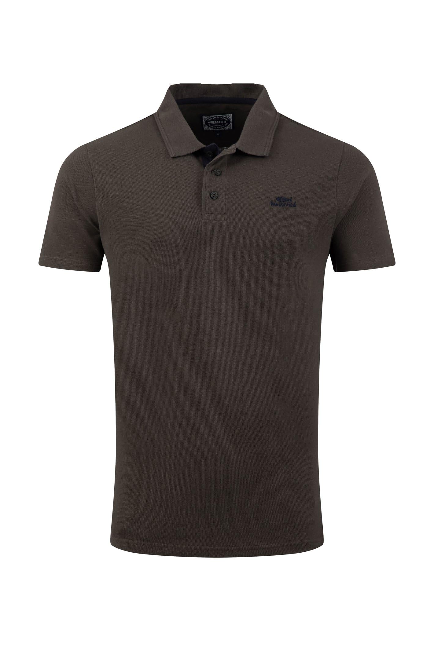 Weird Fish Men's Anthracite Miles Pique Polo Shirt Size Xl