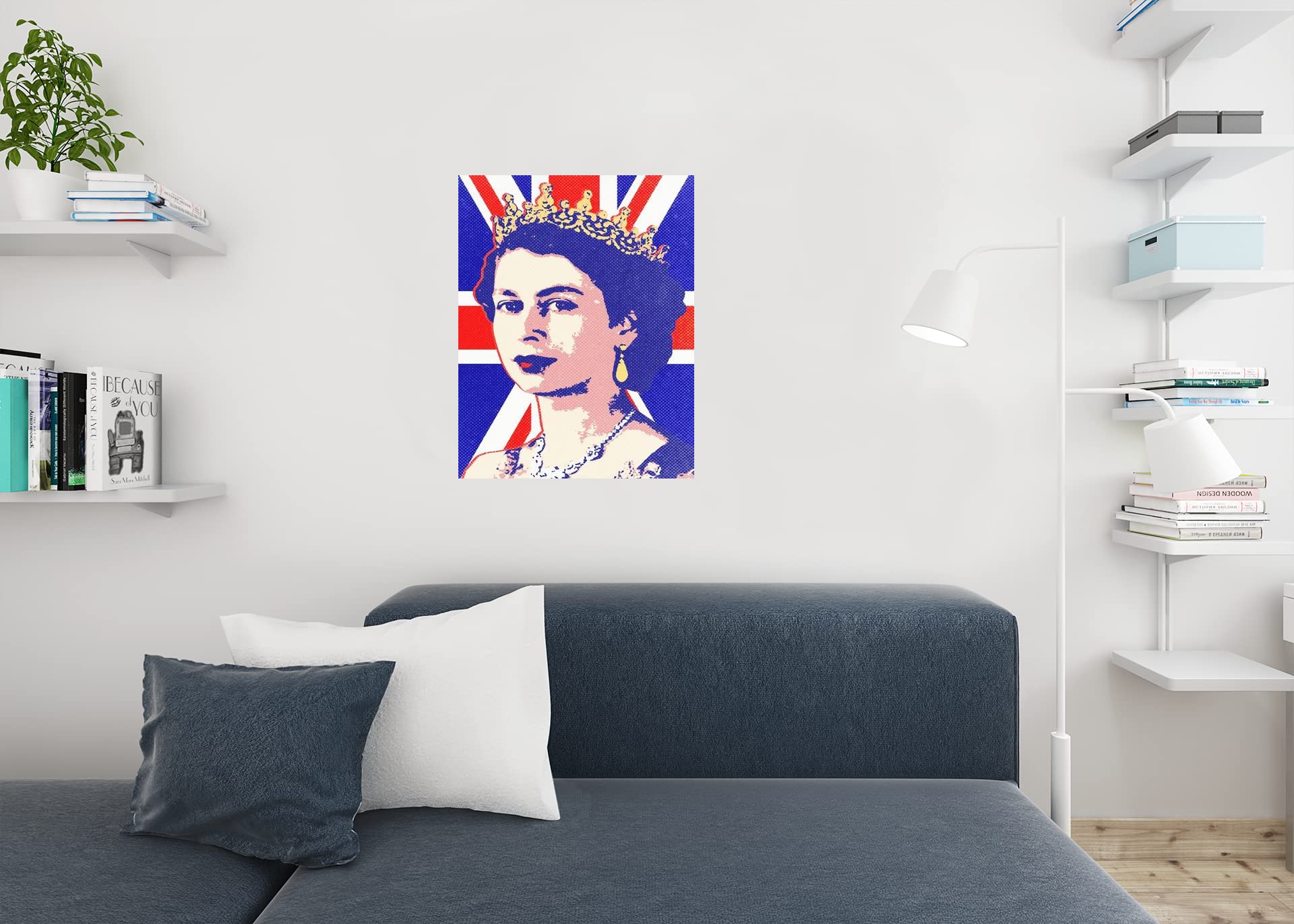 Amazon.com: Queen Elizabeth II UK Pop Art Portrait Poster Union