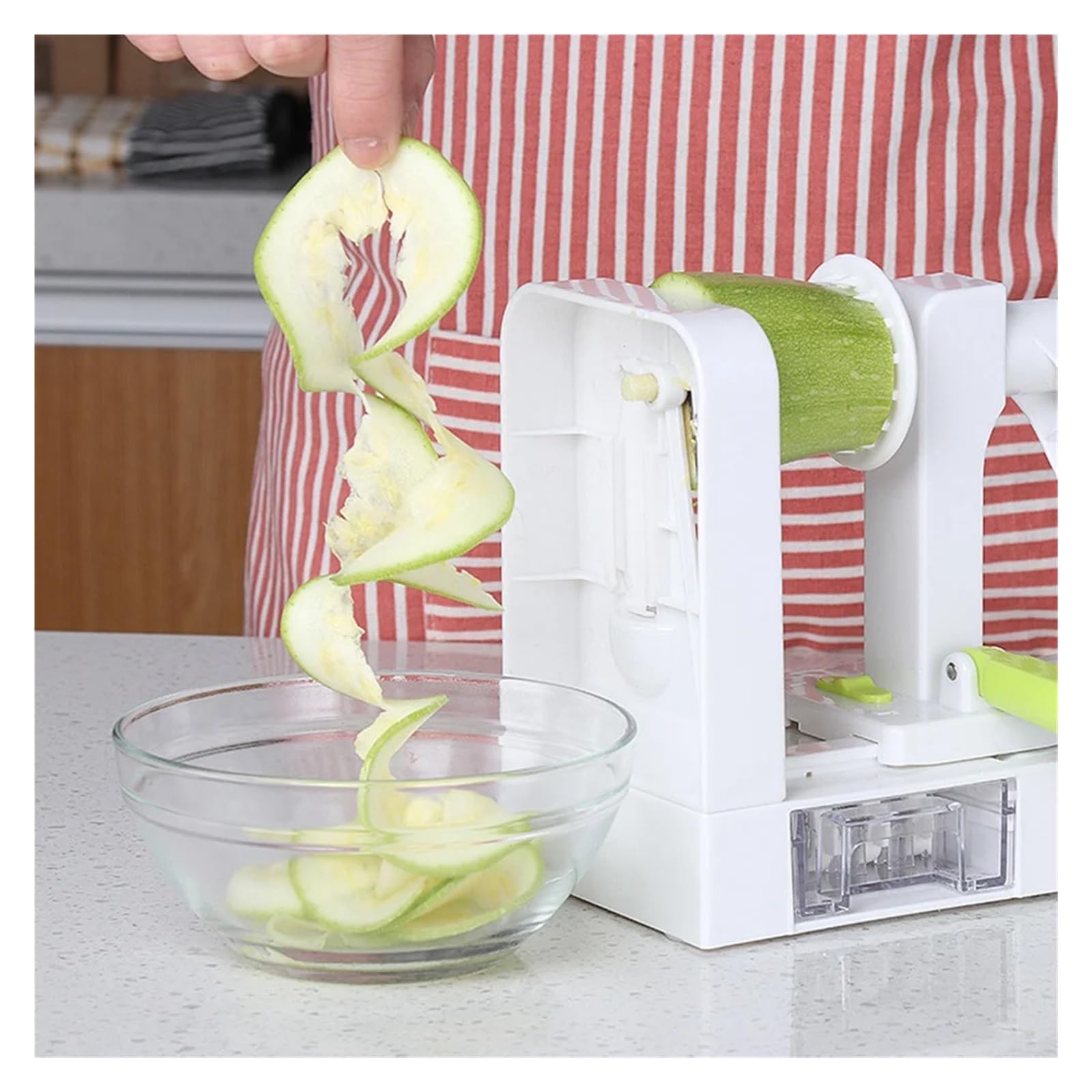 Kompatibel for Zucchini-Nudeln, Gemüse-Spiralschneider, Spiralschneider, Kürbis
