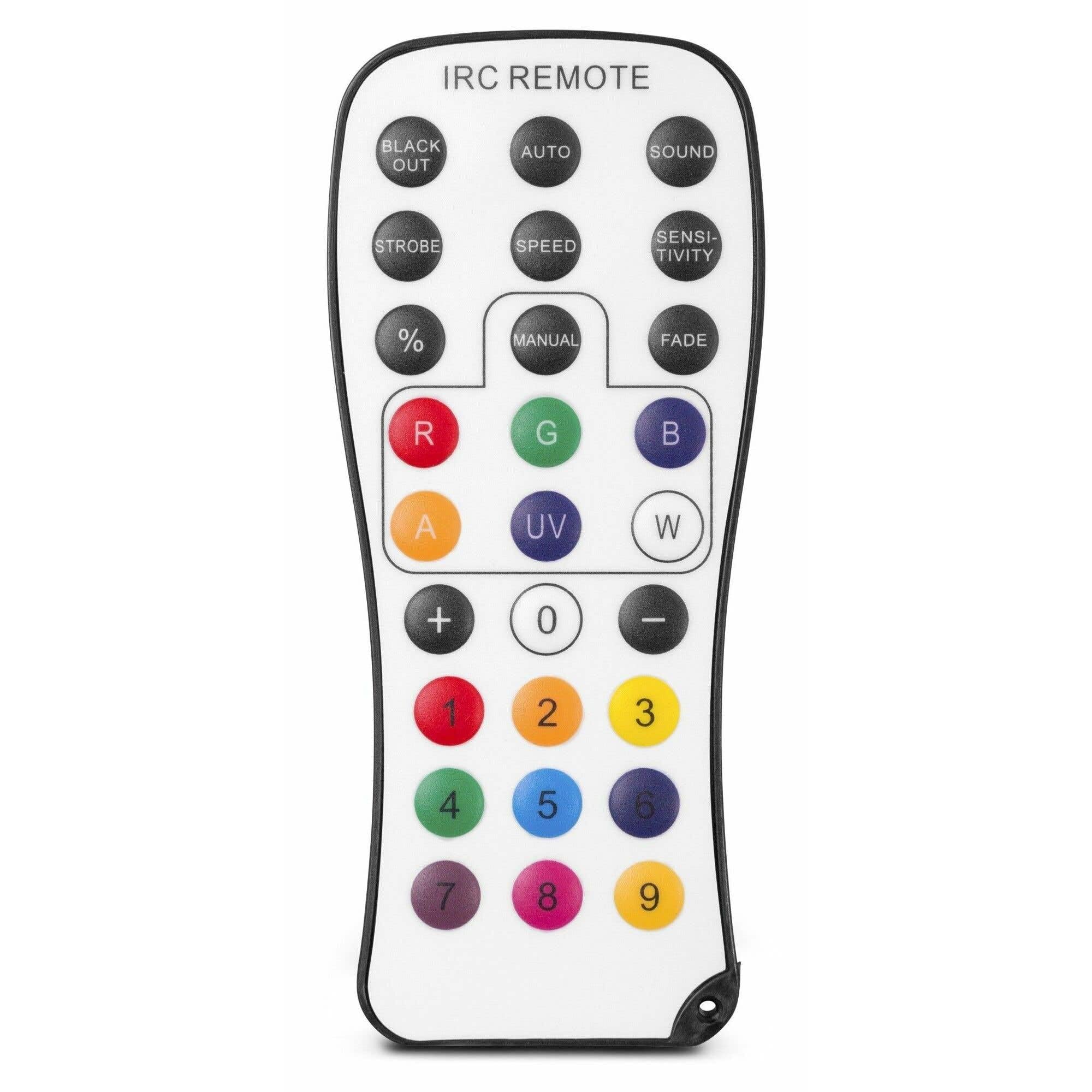 BeamZ Showbar FREE - Partybar Lichtanlage LED Bar DMX Disco Licht Party Lichter Discolicht Partylicht mit 2x PAR-Spots, 2x Derby-Lichteffekten und LED Strobo mit Fernbedienung und Tasche