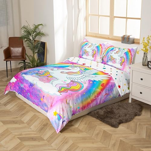 Vista 115 de Erosebridal Funda de edredón de zorro kawaii, juego de ropa de cama de zorro de dibujos animados, funda de edredón con 2 fundas de almohada para Fox