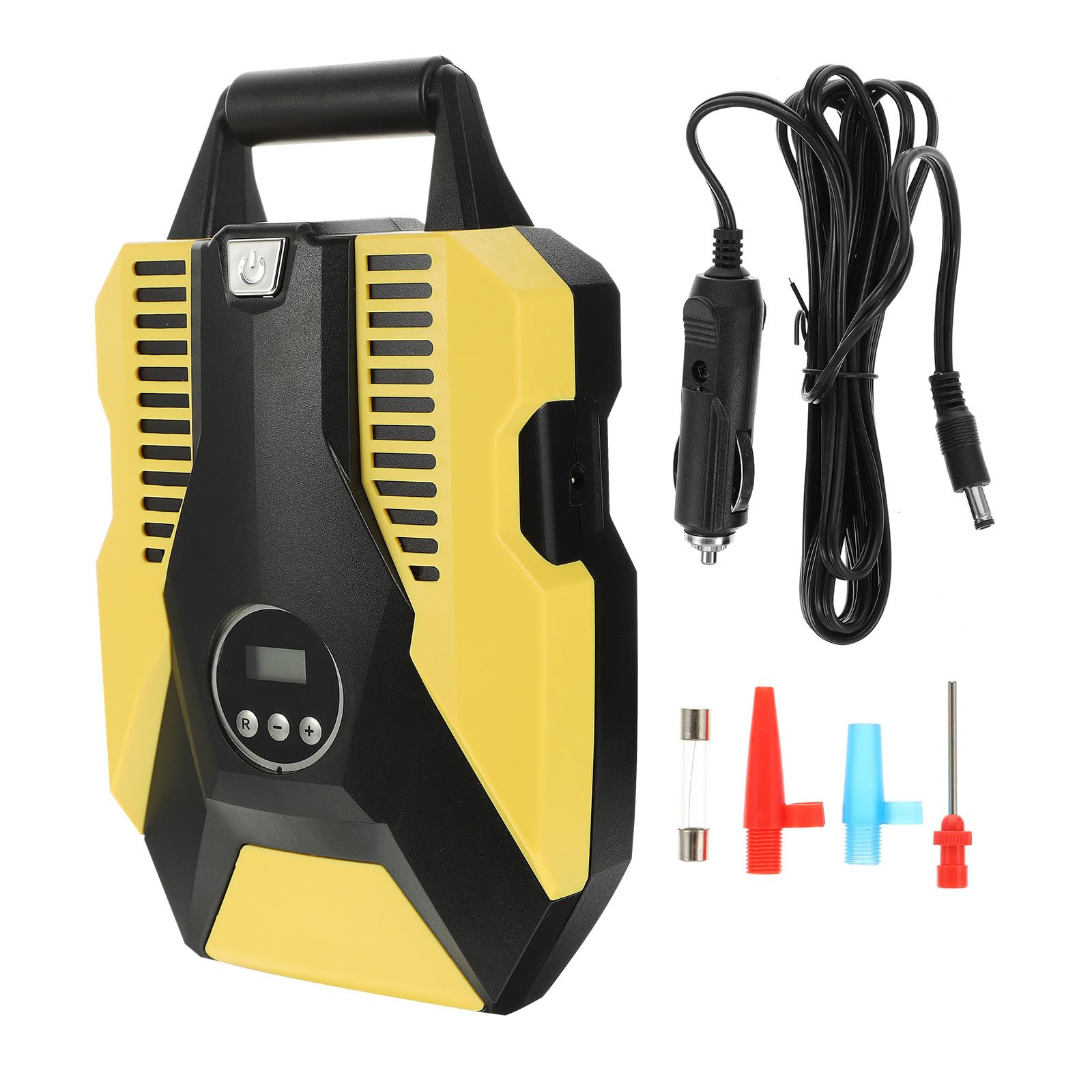 BESTOYARD de Aire Portátil Adecuado para Inflar Ruedas Fácilmente con Pantalla Digital Compresor y Parada Automática, Material Abs y Cobre para Neumáticos de Coche