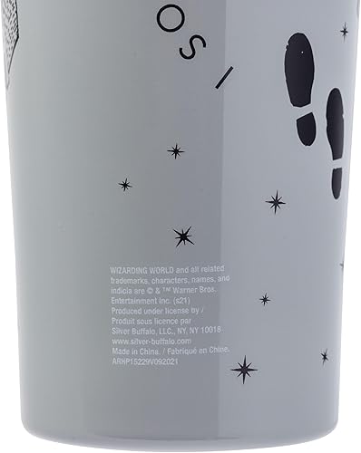 Miniatura 3 de Silver Buffalo Harry Potter Marauder's Map Solemnly Swear Mischief - Vaso de acero inoxidable de doble pared con pajilla, 22 onzas