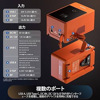 Amazon | NEEWER ミニVマウントバッテリー 6800mAh 99Wh 14.5V