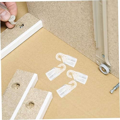 Miniatura 9 de PRETYZOOM 10pcs Curtain Blinds Rod Hook Curtain Tieback Hooks Blind Rod Tip Hook Window Blind Rod Wand Tip Connector Vertical Blinds Operating Rod