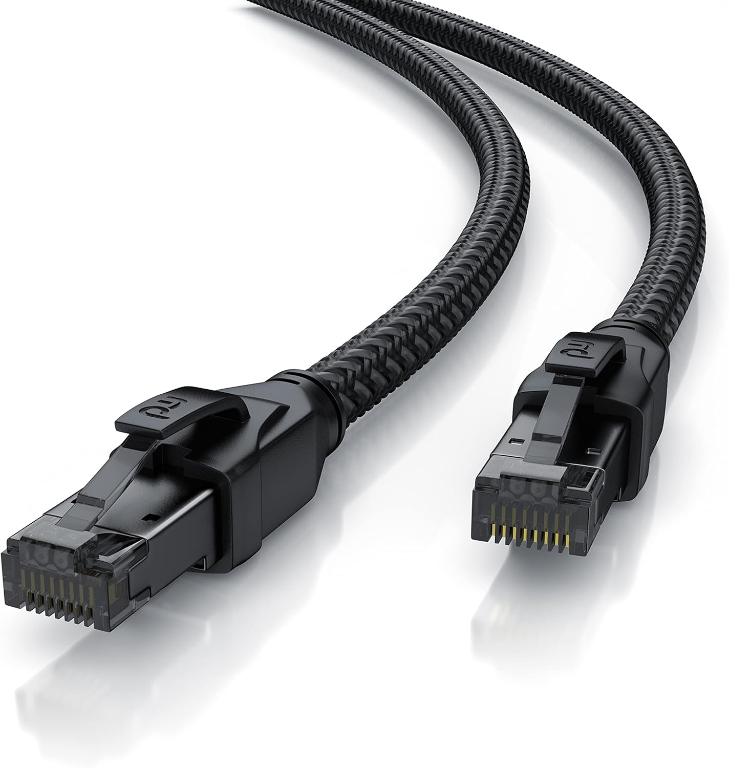 CSL CAT 8 Network Cable Black Series 1m Gigabit LAN